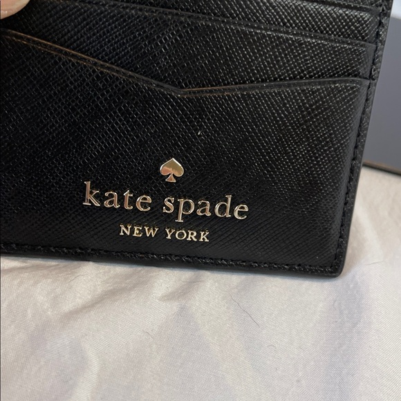 Kate Spade Black Leather Card Holder - Picture 4 of 7